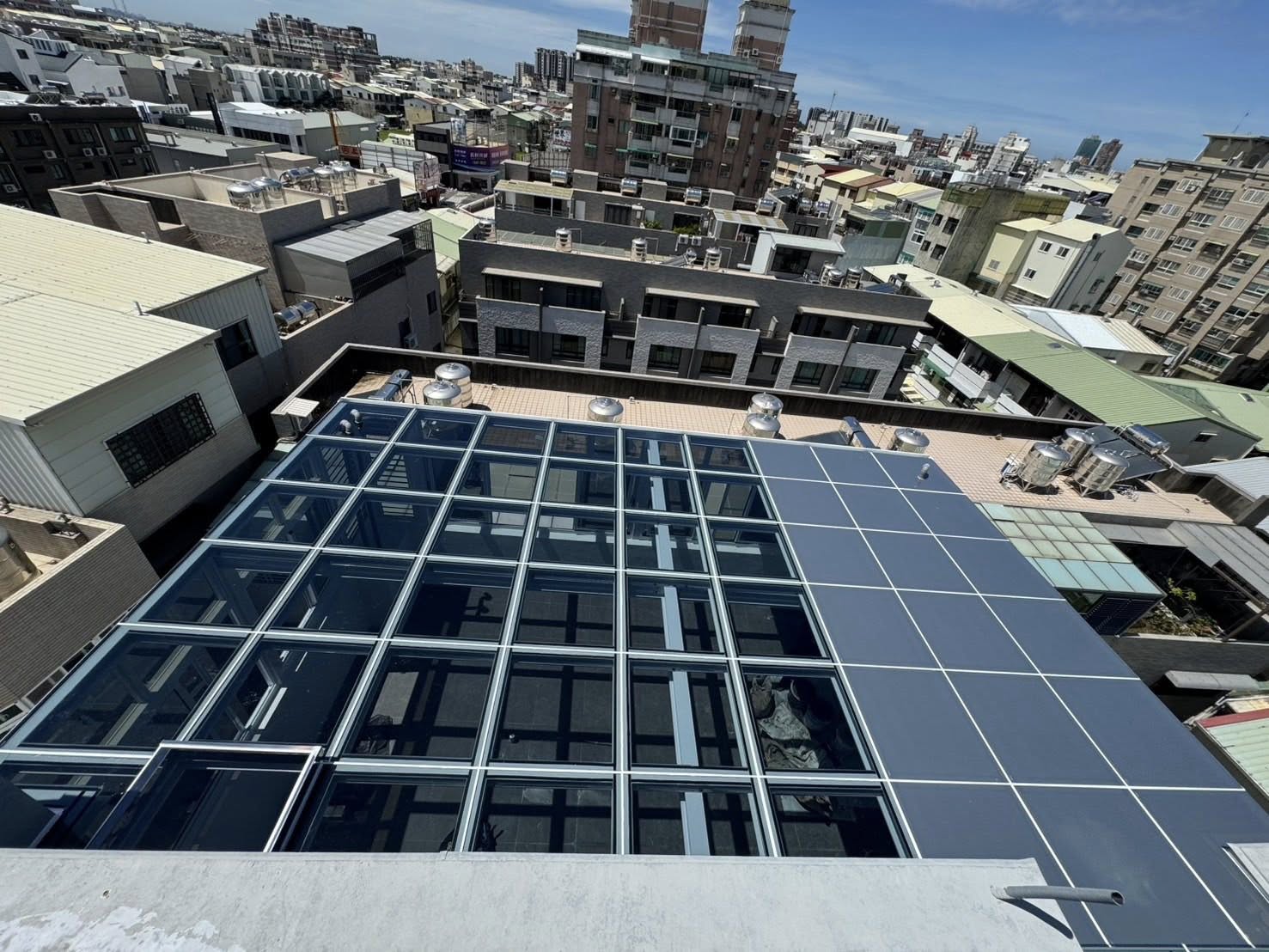 台南採光罩工程+隔熱玻璃